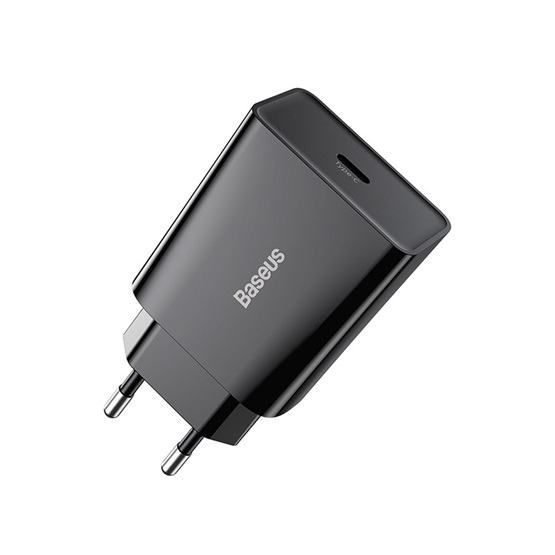 Baseus Speed Mini hálózati gyorstöltő 20W, USB Type-C, fekete - Image 3