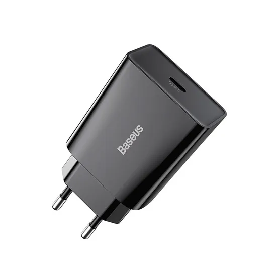 Baseus Speed Mini hálózati gyorstöltő 20W, USB Type-C, fekete - Image 3