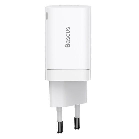 Baseus_Super_Si_Pro_halozati_gyorstolto_30W_USB_Type-A_USB_Type-C_feher-i765251.jpg Baseus Super Si Pro hálózati gyorstöltő 30W, USB Type-C + USB Type-A, fehér - Image 1