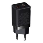 Baseus Super Si Pro hálózati gyorstöltő 30W, USB Type-C + USB Type-A, fekete - Image 4