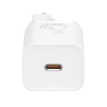 Baseus Super Si hálózati gyorstöltő 25W, USB Type-C, fehér + 3A USB Type-C, 1m kábel - Image 3