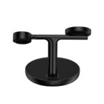Baseus Swan 3-in-1 vezeték nélküli töltő állvány 20W, fekete + 3A USB Type-A – USB Type-C, 1m kábel - Image 2