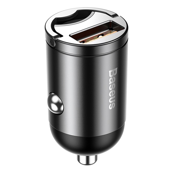 Baseus Tiny Star Mini autós gyorstöltő 30W, USB Type-A, szürke - Image 1