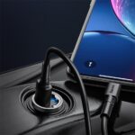 Baseus Tiny Star Mini autós gyorstöltő 30W, USB Type-A, szürke - Image 5