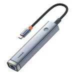 Baseus UltraJoy 5-Port HUB AIR dokkoló állomás, szürke - Image 4