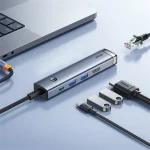 Baseus UltraJoy 5-Port HUB AIR dokkoló állomás, szürke - Image 5