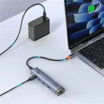 Baseus UltraJoy 5-Port HUB AIR dokkoló állomás, szürke - Image 6
