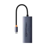Baseus UltraJoy 5-Port HUB dokkoló állomás, szürke - Image 2
