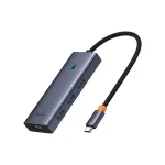 Baseus UltraJoy 5-Port HUB dokkoló állomás, szürke - Image 3