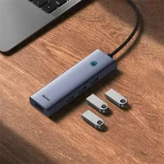 Baseus UltraJoy 5-Port HUB dokkoló állomás, szürke - Image 5