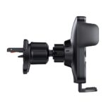 Baseus Wisdom szellőzőrácsra rögzíthető, vezeték nélküli autós telefon töltő és tartó, fekete - Image 3