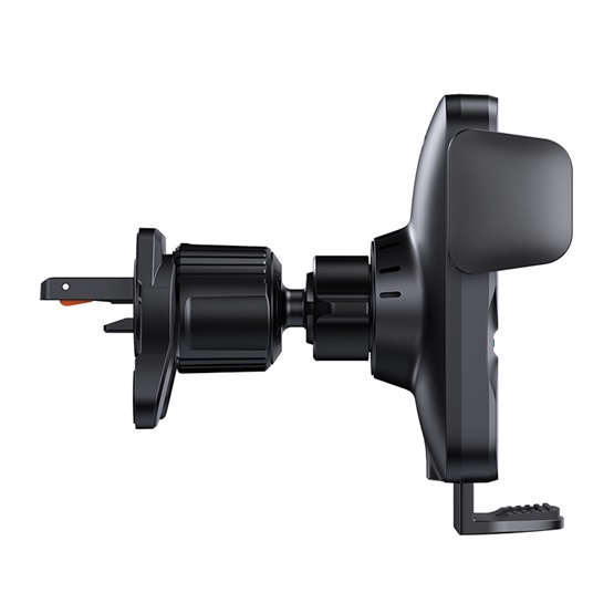 Baseus Wisdom szellőzőrácsra rögzíthető, vezeték nélküli autós telefon töltő és tartó, fekete - Image 3
