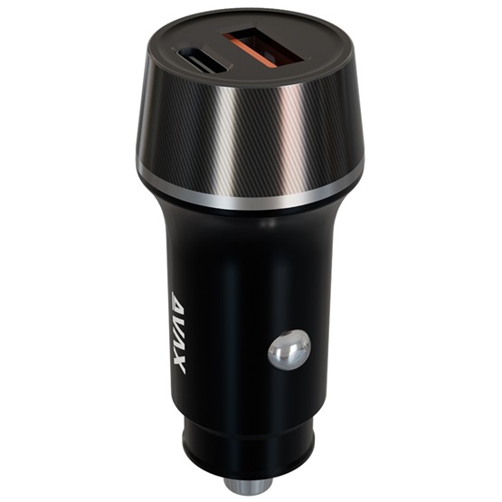 CHG AVAX CC304B CARLY USB-C (PD3.0)+USB-A (QC) 38W autós töltő, fekete - Image 6
