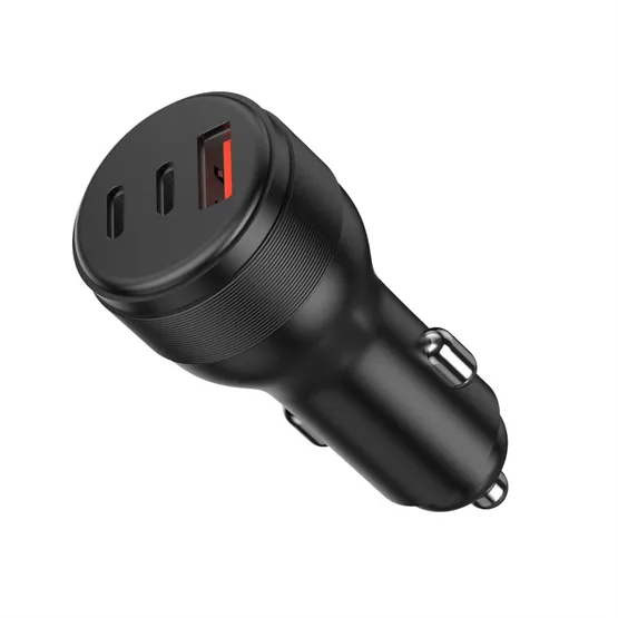 CHG AVAX CC695 CARLY USB-C (PD 3.0) + USB-A (QC) 95W autós töltő, fekete