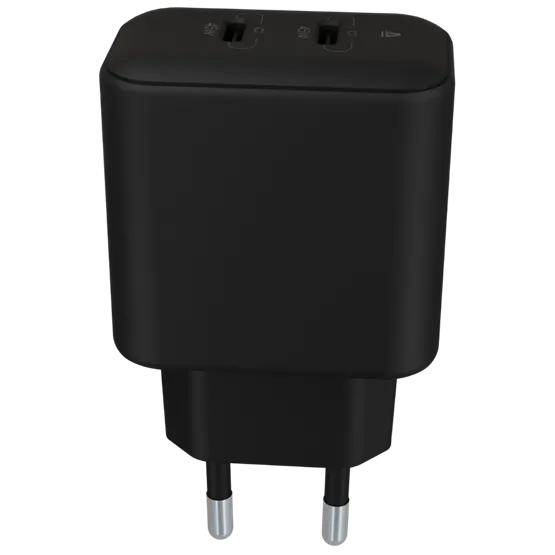 CHG AVAX CH602B SPEEDY+ 2x Type C  (PD) 45W gyors hálózati töltő, fekete - Image 3