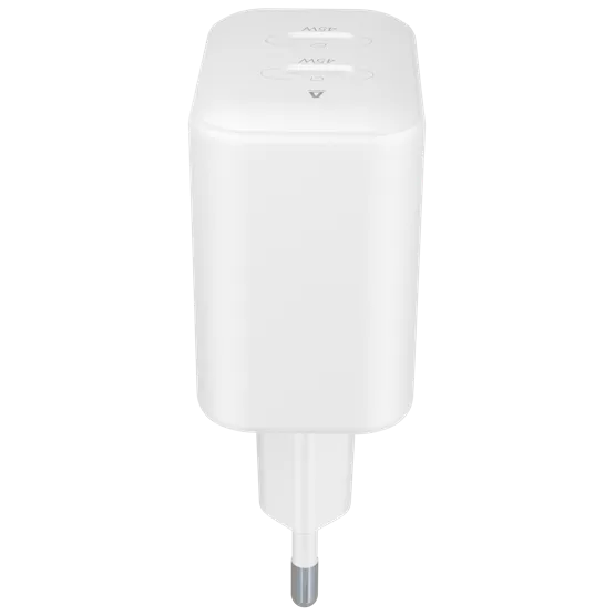 CHG AVAX CH602W SPEEDY+ 2x Type C  (PD) 45W gyors hálózati töltő, fehér - Image 2