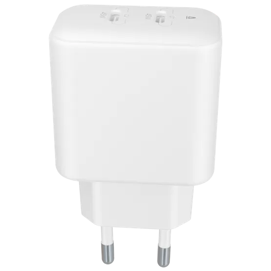 CHG AVAX CH602W SPEEDY+ 2x Type C  (PD) 45W gyors hálózati töltő, fehér - Image 3