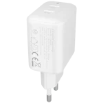 CHG AVAX CH602W SPEEDY+ 2x Type C  (PD) 45W gyors hálózati töltő, fehér - Image 4