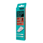 CHG AVAX CH6418 30W GaN töltő és USBC-Lightning szilikon kábel szett, rózsaszín - Image 2