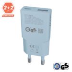 CHG AVAX CH641LB NANO SLIM 30W töltő adapter USB-C (PD3.0)+USB-A (QC3.0), világoskék - Image 5