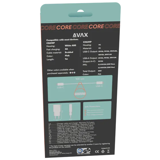 CHG AVAX CH641P & CB610P – 30W GaN Gyorstöltő & 100W Mágneses USB-C Kábelcsomag - Image 3