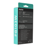 CHG AVAX PB103W LIGHTY Type-C Powerbank 8.000mAh, fehér - Image 7