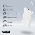 CHG AVAX PB103W LIGHTY Type-C Powerbank 8.000mAh, fehér - Image 11