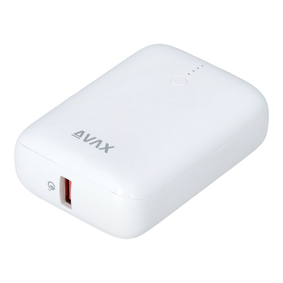 CHG AVAX PB105W MINI PD/Type-C 20W gyorstöltő Powerbank 10.000mAh, fehér - Image 2