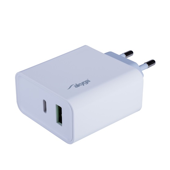 CHG_Akyga_AK-CH-14_USB-A_USB-CPD_5-20V_max_3A_45W_QuickCharge_30_halozati_tolto-i559884.jpg CHG Akyga AK-CH-14 USB-A + USB-CPD 5-20V / max. 3A 45W QuickCharge 3.0 hálózati töltő - Image 1