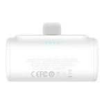 Baseus Compact gyorstöltő powerbank 5000 mAh, 20W USB Type-C csatlakozóval, fehér - Image 5