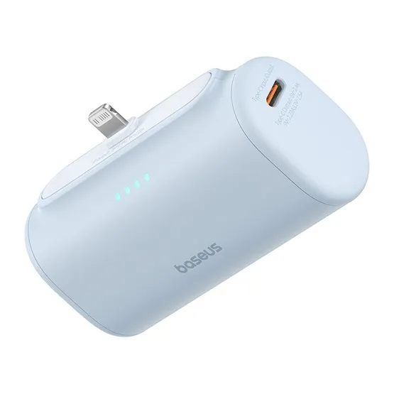 Baseus Compact gyorstöltő powerbank 5000 mAh, 20W iPhone csatlakozóval, kék - Image 2