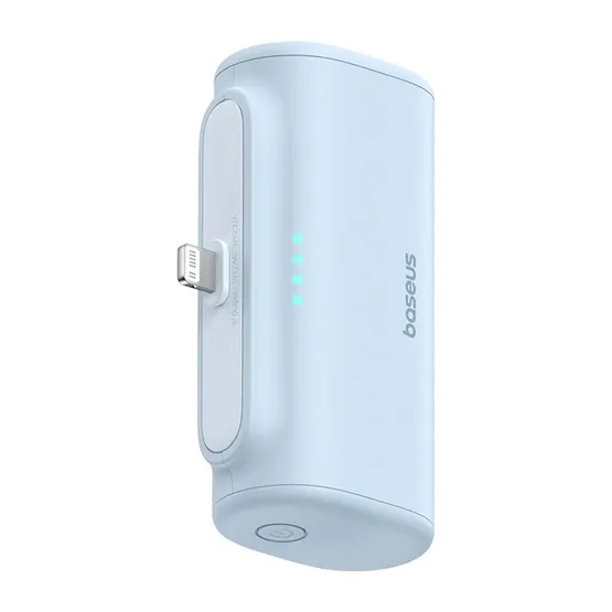 Baseus Compact gyorstöltő powerbank 5000 mAh, 20W iPhone csatlakozóval, kék - Image 3