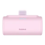Baseus Compact gyorstöltő powerbank 5000 mAh, 20W iPhone csatlakozóval, rózsaszín