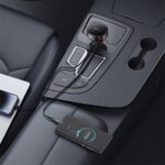 CHG Baseus Enjoyment Pro autós gyorstöltő 60W, USB Type-A + USB Type-C automata behúzós kábel, fekete - Image 6