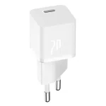 Baseus GaN5 Mini hálózati gyorstöltő 20W, USB Type-C, fehér - Image 4