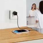 Baseus GaN5 Mini hálózati gyorstöltő 20W, USB Type-C, fekete - Image 5