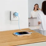 Baseus GaN5 Mini hálózati gyorstöltő 20W, USB Type-C, kék - Image 5