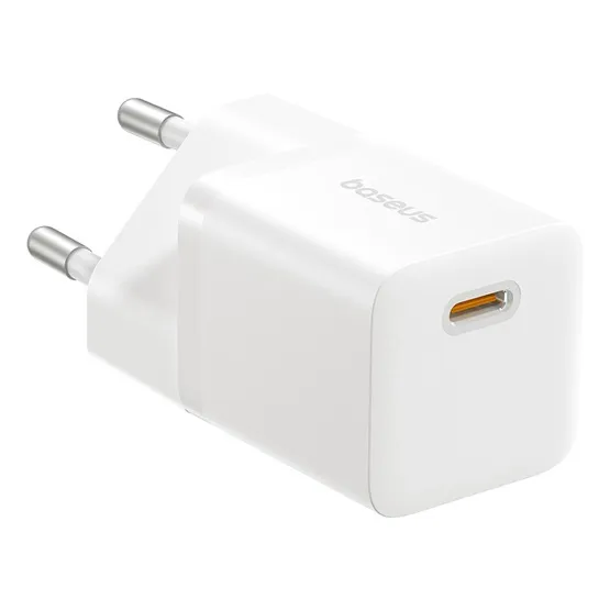 Baseus GaN5 Mini hálózati gyorstöltő 25W, USB Type-C, fehér - Image 2