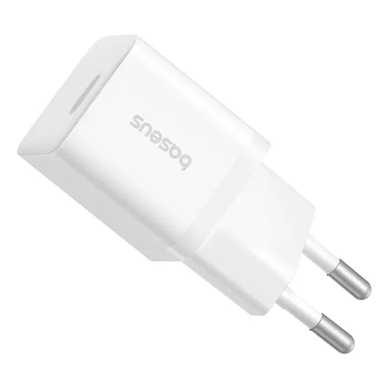Baseus GaN5 Mini hálózati gyorstöltő 25W, USB Type-C, fehér - Image 4