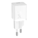 Baseus GaN5 Mini hálózati gyorstöltő 30W, USB Type-C, fehér + 100W USB Type-C, 1m kábel - Image 5