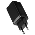 Baseus GaN5 Pro hálózati gyorstöltő 65W, 2×USB Type-C + USB Type-A, fekete + 100W USB Type-C, 1m kábel - Image 5