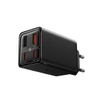 Baseus GaN6 Pro hálózati gyorstöltő 65W, 2×USB Type-C + 2×USB Type-A, fekete + 100W USB Type-C, 1m kábel - Image 5