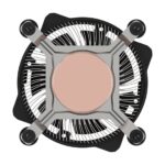 FAN Akasa Intel LGA1700 alacsony profilú CPU-hűtő - AK-CC6606BP01 - Image 3