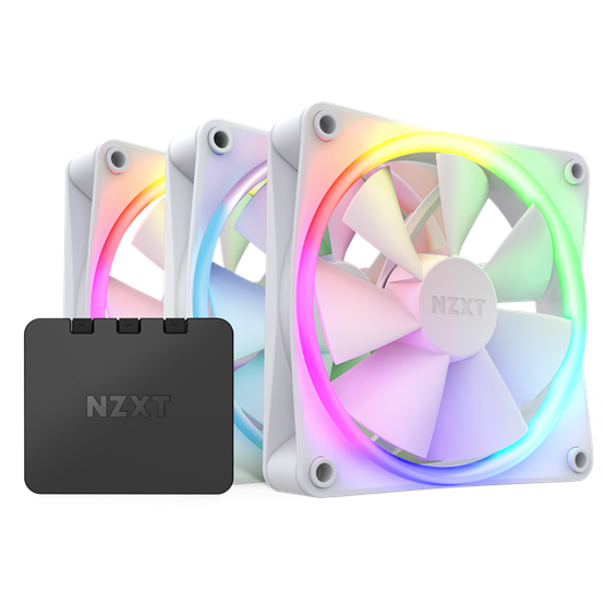 FAN NZXT F120 RGB 3IN1 - 120mm - fehér - RF-R12TF-W1