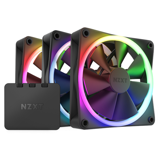 FAN NZXT F120 RGB 3IN1 - 120mm - fekete - RF-R12TF-B1