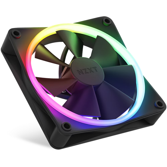 FAN NZXT F120 RGB 3IN1 - 120mm - fekete - RF-R12TF-B1 - Image 2