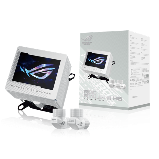 Fan ASUS ROG RYUJIN III WB WHT - Vízhűtő pumpa - Fehér - Image 4