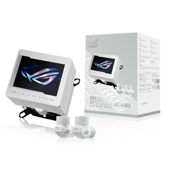 Fan ASUS ROG RYUJIN III WB WHT - Vízhűtő pumpa - Fehér - Image 4