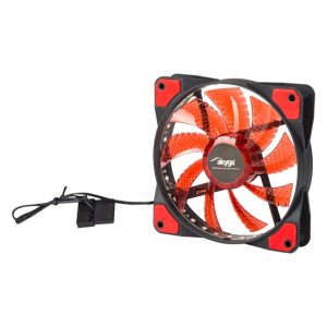 Fan Akyga AW-12E-BR - 12cm - Piros
