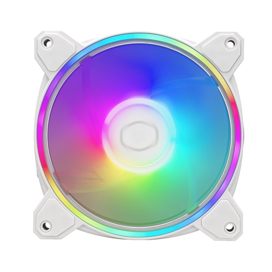 Fan Cooler Master - Case Fan - 12cm - MasterFan MF120 Halo2 - Fehér - MFL-B2DW-213P2-R2 - Image 4